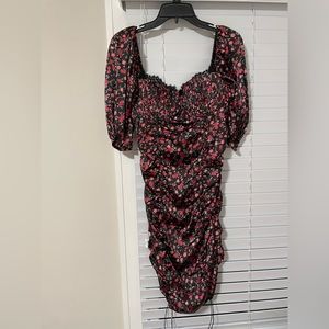 NEW For Love & Lemons - Black & Pink Dress Women - Size XL